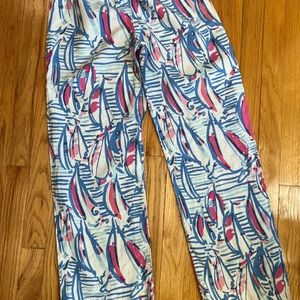 Lilly Pulitzer Linen Lounge Pants Girls XL